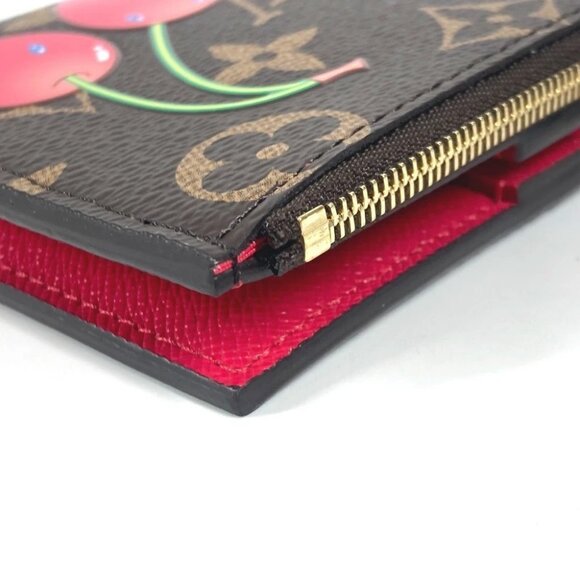 LOUIS VUITTON M13420 Monogram Portefeuille-Lisa Cherry Compact Wallet Unused - Picture 9 of 16